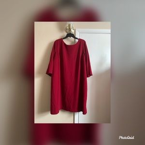 Solid Red  plus size dress from Lane Bryant